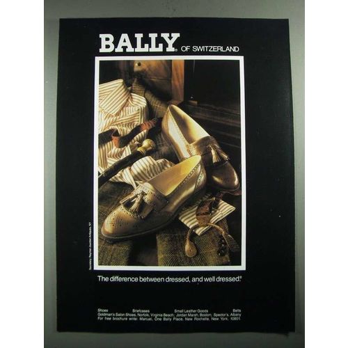 1987 Bally of Switzerland Shoes Advertisement
