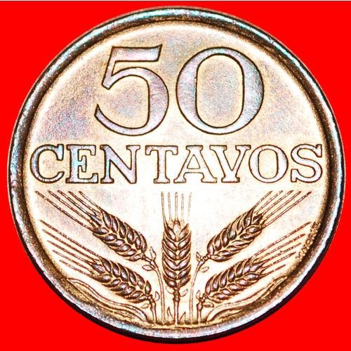 WHEAT (1969-1979): PORTUGAL★ 50 CENTAVOS 1979 MINT LUSTER★LOW START★ NO RESERVE!