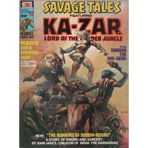 B & W MAGAZINES - SAVAGE TALES FEATURING KA-ZAR NO. 10 (1975)