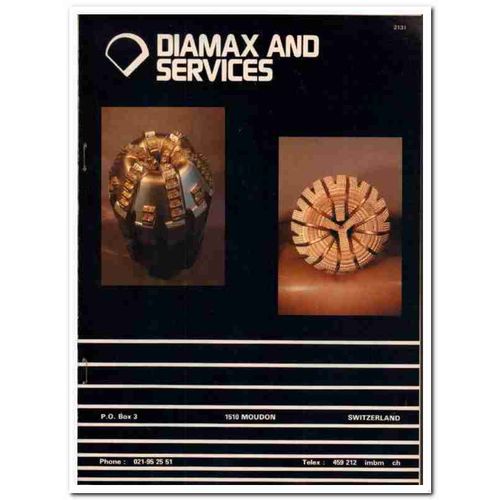 Diamax Services 1983 Vintage Catalog Oil Field Petroleum Drilling Bits