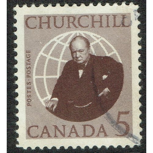 Canada 1965 Churchill Commemoration 5c Purple Brown SG565 FU