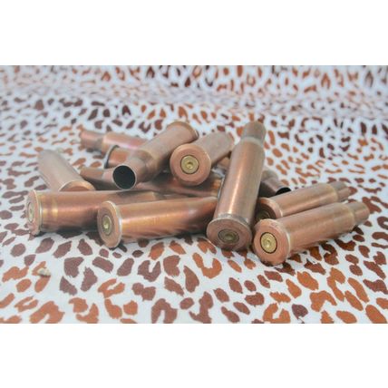 Spent brass Russian 7.62 x 54rR bullet casings, Bullet shells for craft supplies