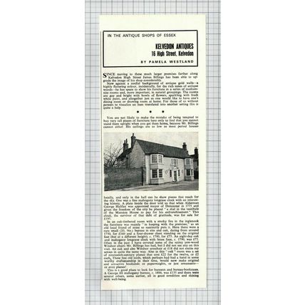 (4643) Kelvedon Antiques 16 High Street Kelvedon Essex James Billings 1970 Clip