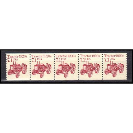 2127 7.1c Tractor Fine MNH Dry Gum PNC 1/5 X0674