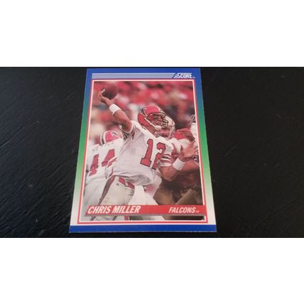 1990 Score Football Card # 070 Chris Miller Excellent-Mint (6) Atlanta Falcons