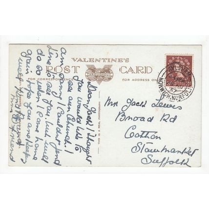 Aylsham Church Postcard 1957 RP Norfolk