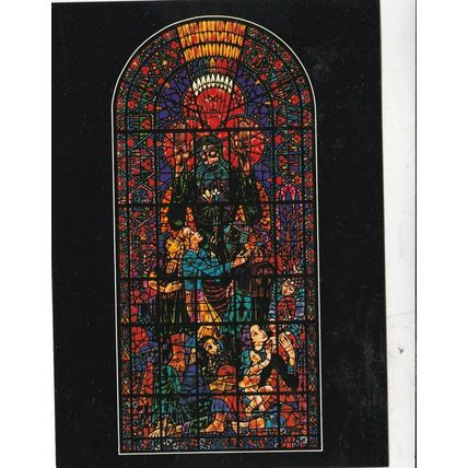 Canterbury Cathedral Peace Stained Glass window Postcard unused VGC