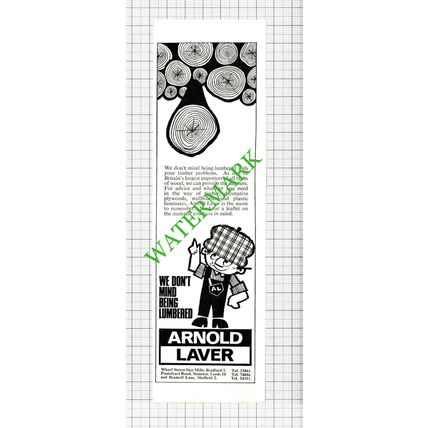 Arnold Laver Timber Bradford Leeds Sheffield Advert - 1967 Cutting