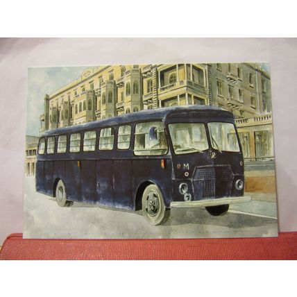 1950s ROYAL ARMED FORCES BUS unused postcard Maximim card no 45 bus coach /