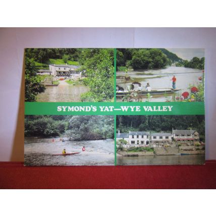 multiview, SYMONDS YAT-WYE VALLEY, HEREFORDSHIRE used postcard 1984 pm =