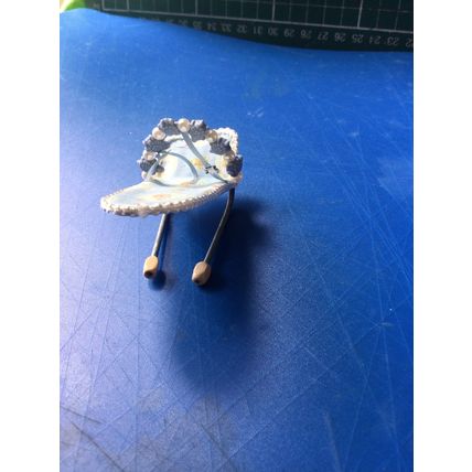Bouncy Chair Blue handmade 1:12th Dolls House Miniature