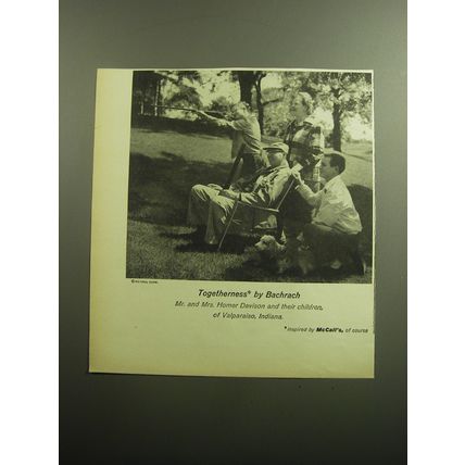 1958 McCall's Magazine Ad - Togetherness by Bachrach Mr. and Mrs. Homer Davison