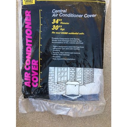 Air Conditioner Cover Outside Round 34x30 inch Macklanburg Duncan 3426 New USA