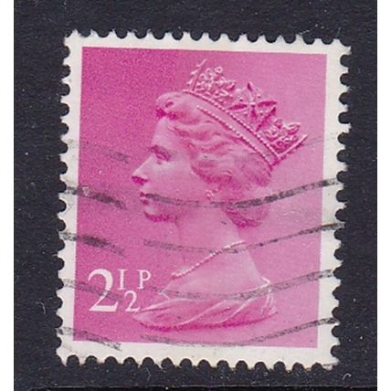 GB 1971 DECIMAL CURRENCY 2½p USED CENTRE PHOS BAND