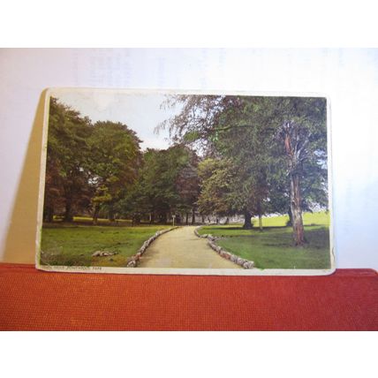 MAIN DRIVE, PONTYPOOL PARK, MONMOUTHSHIRE, WALES used vintage postcard 1945 pm =