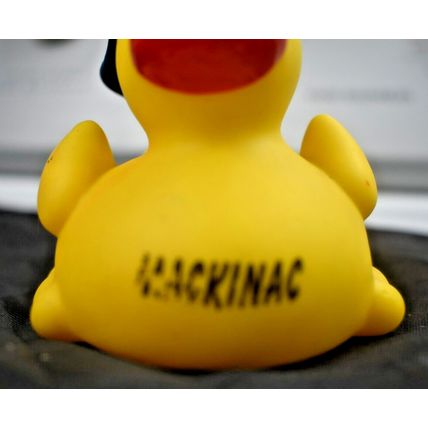 Mackinac rubber duck blue cap red BILL