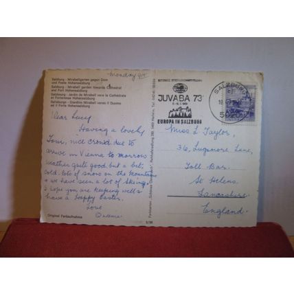 MIRABELL GARTEN, SALZBURG, AUSTRIA.. used postcard 1972 pm =