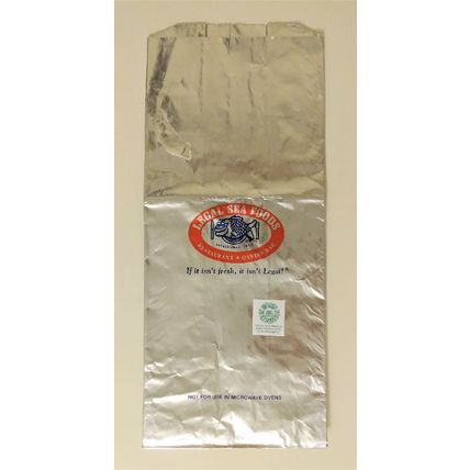 RARE LEGAL SEAFOOD RESTAURANT TAKE HOME DOGGIE BAG