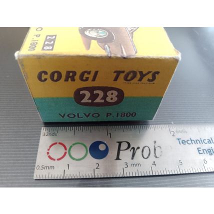 Corgi 228 Volvo P 1800 Reproduction /Replica Box