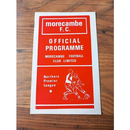1972/73 Morecambe vs Mossley - Northern Premier League * FREE P&P *