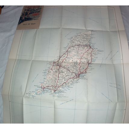 Vintage Motoring and Hiking Map AA