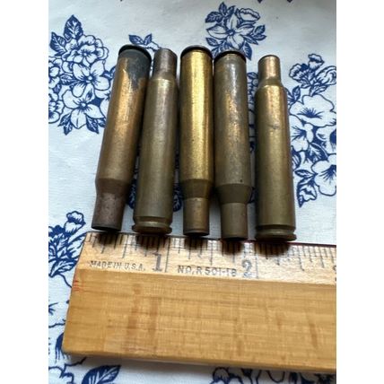 Brass 270 Spent rifle casings mixed head stamp Some predrilled