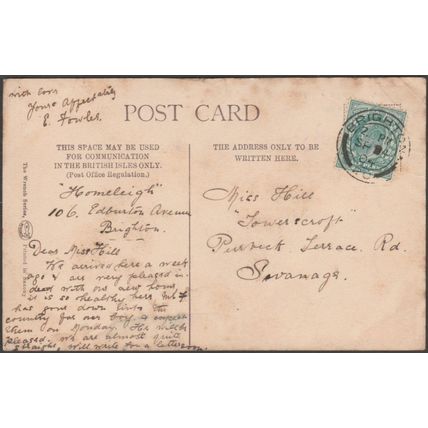 Preston Village Church, Brighton, Sussex, 1904 - Wrench Postcard