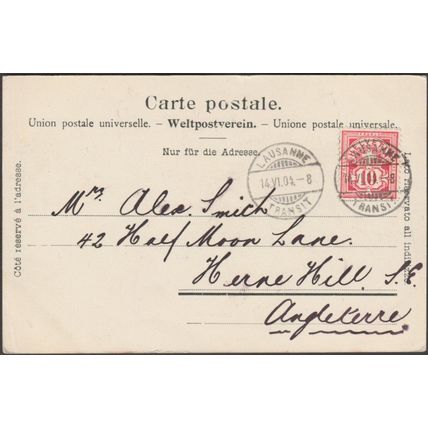 Lausanne, Vaud, 1904 - Burgy CPA