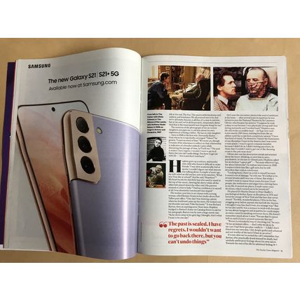 Sir Anthony Hopkins Billie Holiday Sunday Times Magazine 28 Feb 2021 Floods VGC