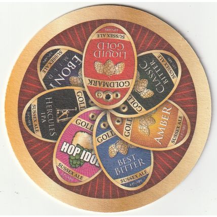 BEER MAT - GOLD MARK CRAFT BEERS - VARIOUS BEERS - (Cat No 001) - (2013)