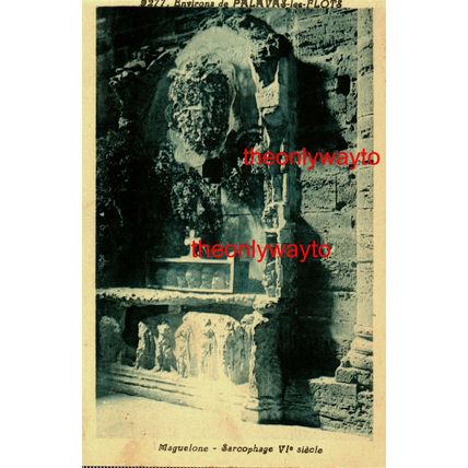 Palavas_Les_Flotte, Maguelone, Sarcophage, France, Postcard