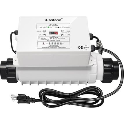 Salt Chlorine Generator, Westaho Pool Salt System for Inground Pools up to 40,00
