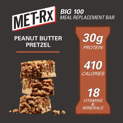 Met-Rx Big 100 Colossal Protein Bars, Great as Healthy Meal Replacement, Snack,