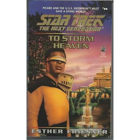 STAR TREK THE NEXT GENERATION ' TO STORM HEAVEN ' paperback book (1997)