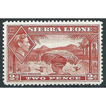 Sierra Leone 1941 SG191a 2d Scarlet Mounted Mint ....