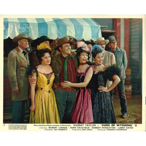 GUNS OF WYOMING Robert Taylor, Joan Caulfield F-O-H Stills (4)