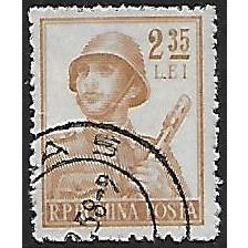 Mi 1508: 2 L. 35 yellow-brown Definitive Stamp: Occupations: Soldier.