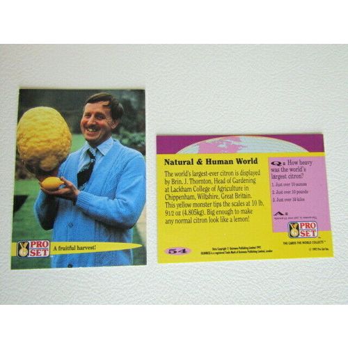 Pro Set 1992 Guinness Book of Records Trade Cards Card Variants (eb2)