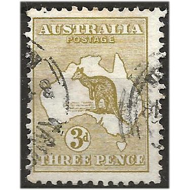 Australia 1913 SG5 3d Olive Fine Used .. ..