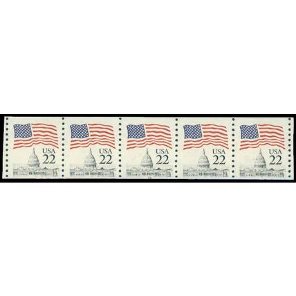 2115v 22c U.S. Flag Very Fine MNH PNC 16/5 P0615