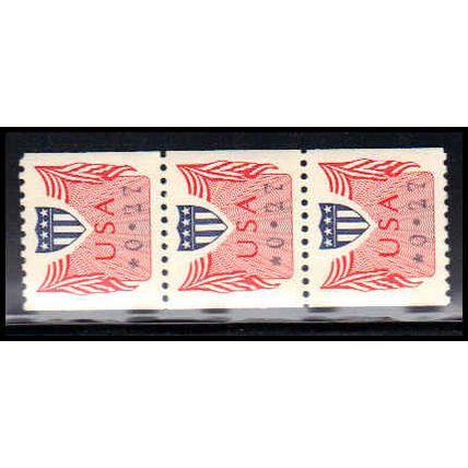 CVP31 27c Shield Very Fine MNH Dry Gum Strip of 3 PA5194