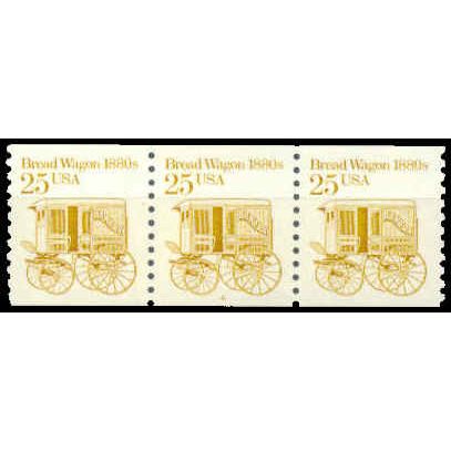 2136 25c Bread Wagon Very Fine MNH Dry Gum PNC 4/3 W1519