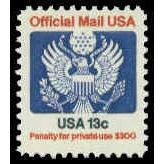 O129 13c Eagle Fine MNH G0579