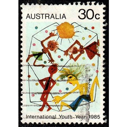 Australia 1985 International Youth Year 30c Used Stamp