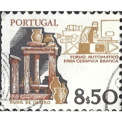 PORTUGAL, Old and modern, ceramics, brown 1981, 8.50Esc, #3