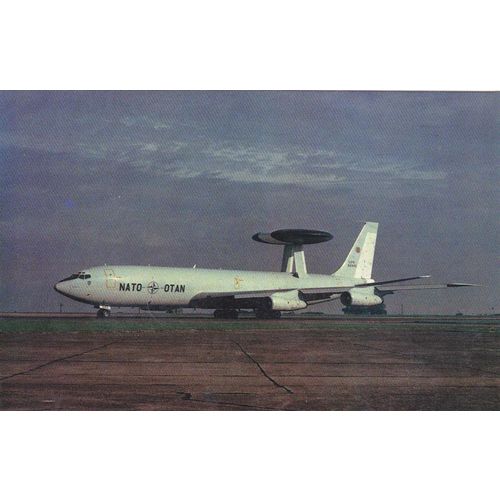 Boeing E3A AWACS Military Aircraft Postcard (AM2163)