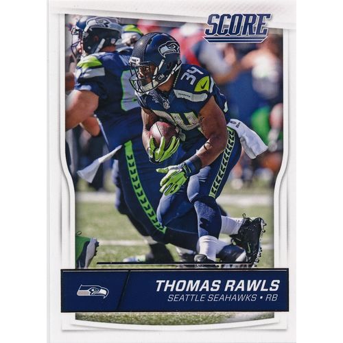 2016 Score Football 283 Thomas Rawls Seattle Seahawks