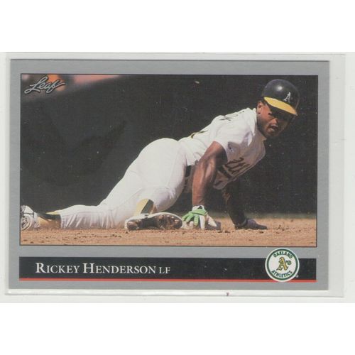 MLB 1992 Leaf-116 Rickey Henderson/Oakland Athletics- HOFer!!!