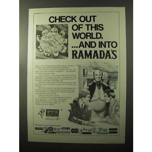 1970 Ramada Inn Ad - Check Out of This World