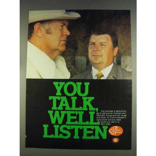 1978 Farm Credit Service Ad - You Talk, We'll Listen